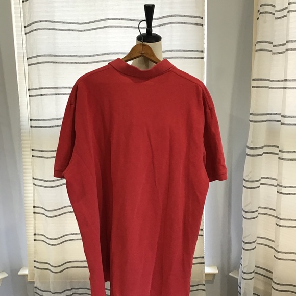 VTG Polo Ralph Lauren Men Size XXL Red Pima Cotton Striped  Polo Shirt Casual - Picture 4 of 8